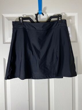 Lands' End Black Swim Skirt Bikini Bottom